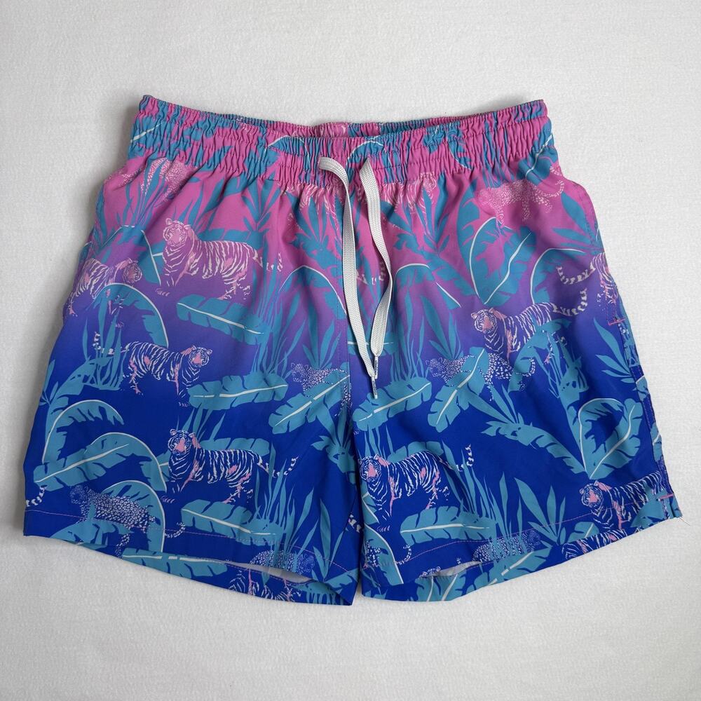 Chubbies Shorts Mens Small Multicolor Tiger Jungle Swim Trunks Quick Dry Lined